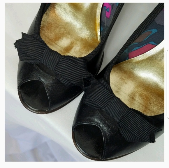 Marc by Marc Jacob's Black Open Toe Pumps - Picture 15 of 16